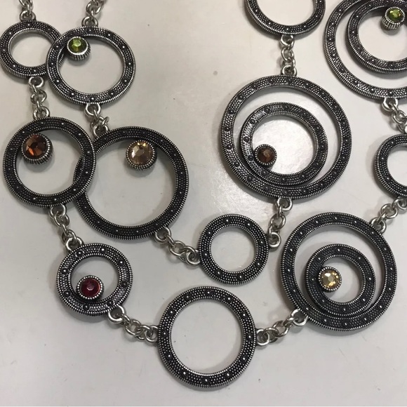 Authentic Brighton Townsend necklace w/ multi-colored stones - Picture 4 of 11